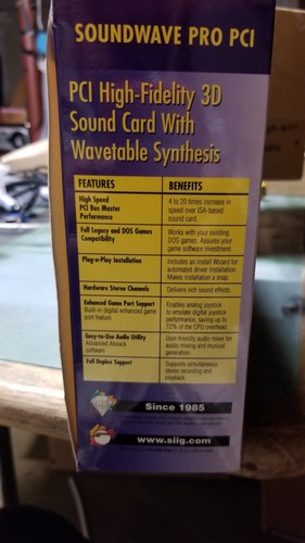 PCI SOUND CARD SOUNDWAVE PRO MODEL IC1607