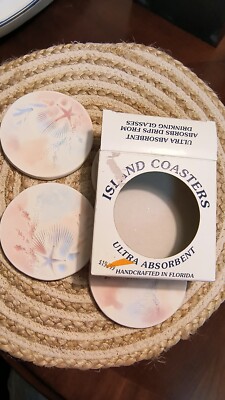  Island Coasters Set Of 4 The All Natural Materials And Natural Beauty Coasters