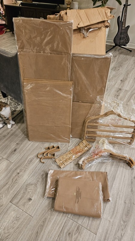 Joy Mangano 100 Piece Closet Makeover (Brown)