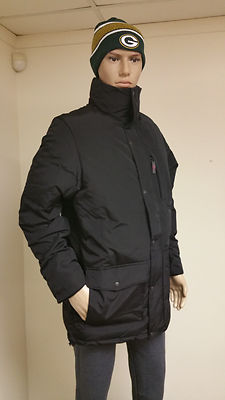 Pre-owned Woolrich Authentic  Men's Black Langhorne Parka Jacket 550 Fill Down 16106