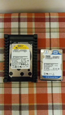 Western Digital VelociRaptor & Scorpio Blue 600GB + 250GB WD 3.5'' 2.5 Hard Drive