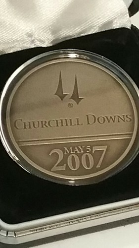 133rd Kentucky Derby 2007 Churchill Downs 1  oz Nickel Silver Commemorative Coin