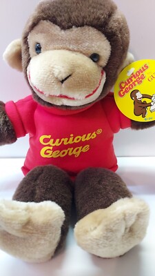 Vtg 1990 Curious George Monkey GUND Universal Studios Plush Animal Hand Puppet 