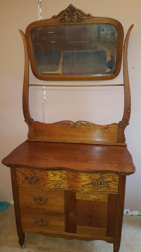 Antique Wash stand With Mirror