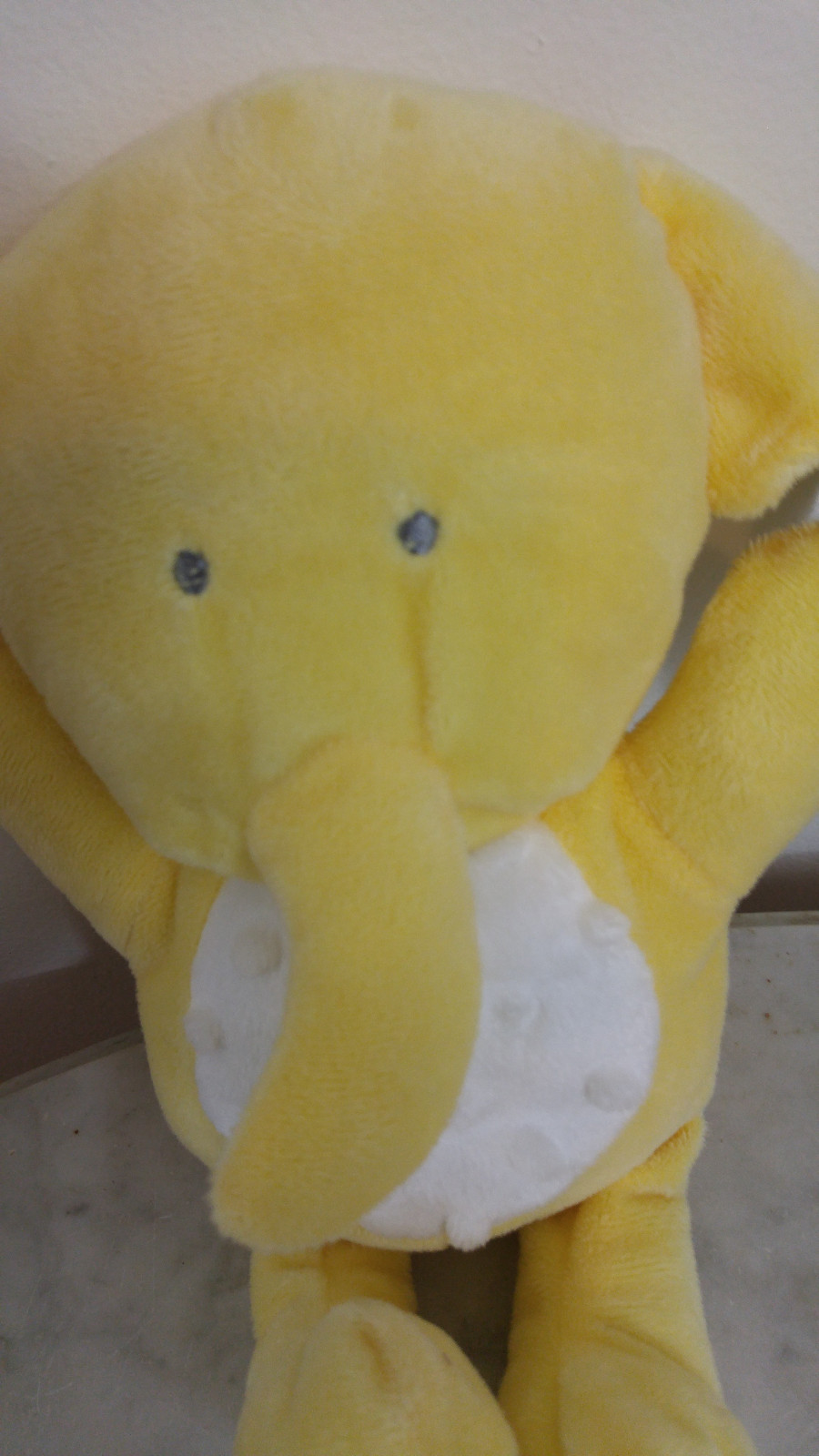 Animal Adventures Yellow Elephant Plush Minky Dot Tummy Baby Toy 11