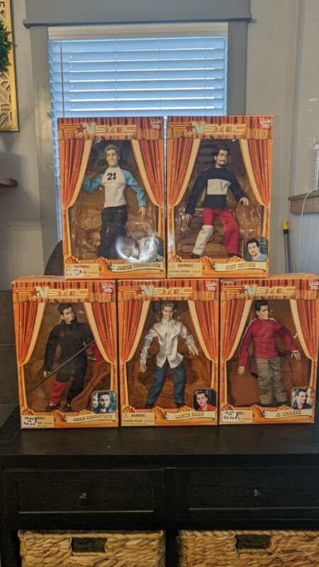 NSYNC Marionette Dolls Living Toyz 2000 Complete Set of 5 Open Box
