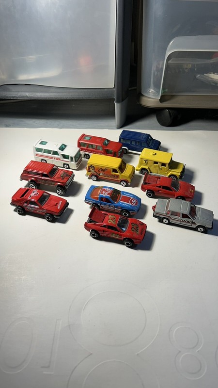 Majorette Lot Minivan Ferrari Fourgon Corvette Volvo Made In France 