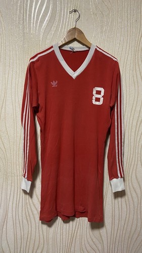 1980s 1990s ADIDAS TEMPLE FOOTBALL SHIRT SOCCER JERSEY LONG