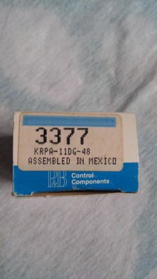 POTTER BRUMFIELD 337  KRPA-11DG-48 CONTROL RELAY NOS