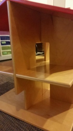 Hand Made Wooden Dollhouse Collapsible