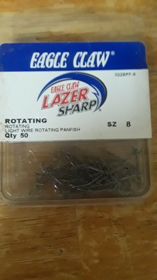 Eagle Claw Razor Sharp Fish Hooks 8/50