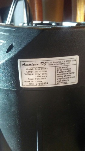 AMERICAN DJ Snap Shot II 2 High-Powered Variable Speed Xenon Strobe Light