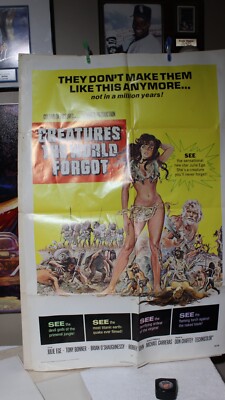 1971 Creatures The World Forgot 27x41 Original Movie Poster