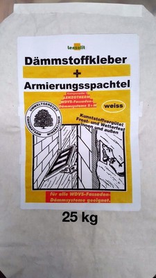 Styroporkleber Armierungsspachtel Armierungskleber Dämmstoffkleber weiss