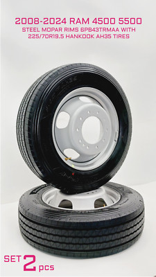 2008-2024 RAM 4500 5500 225/70R19.5 NEW HANKOOK SMART Flex AH35 TIRES Take-off