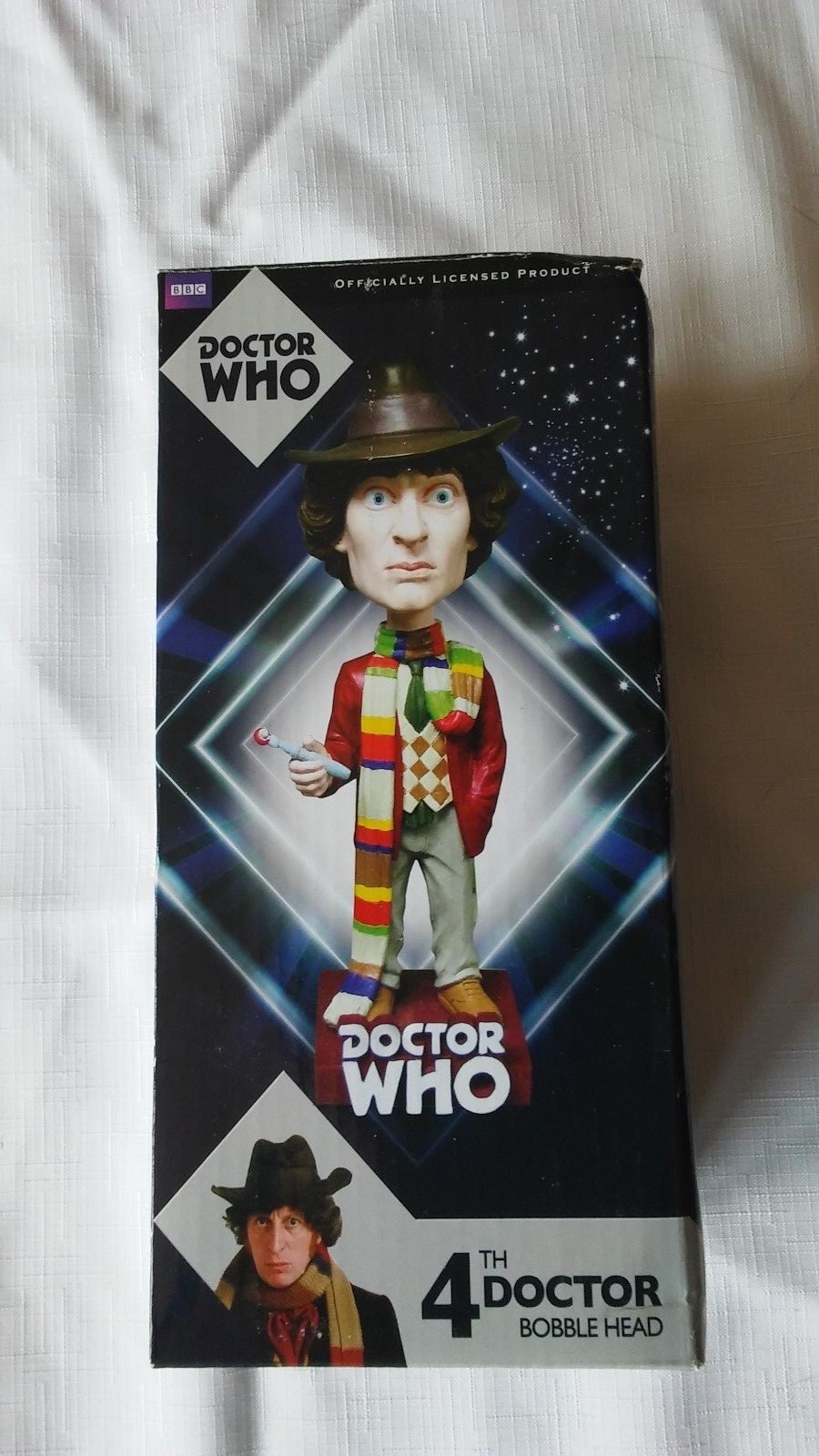 Bif Bang Pow BBC Doctor Who Set of 2 - Fourth Doctor and Davros Bobble Heads.