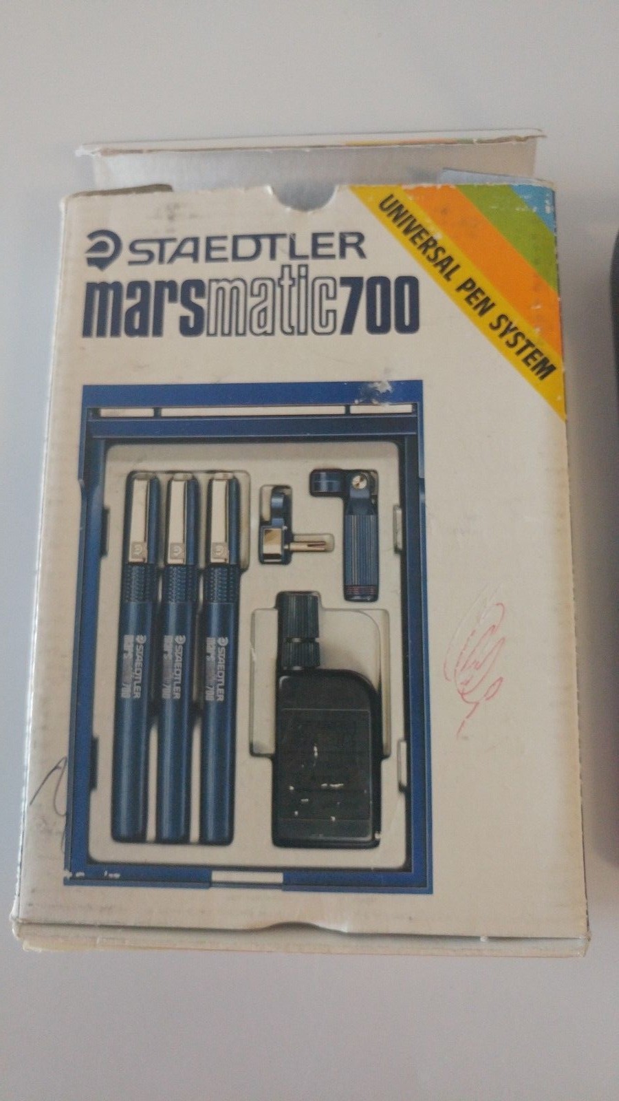 Vintage Staedtler Marsmatic 700 Technical 3 Pens Set With Ink