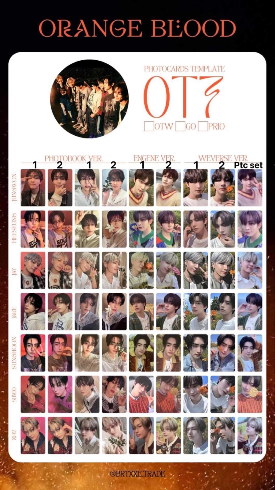 ENHYPEN ORANGE BLOOD ALBUM PHOTOCARD ALL VER OFFICIAL | eBay ENHYPEN ORANGE BLOOD ALBUM PHOTOCARD ALL VER OFFICIAL | eBay
