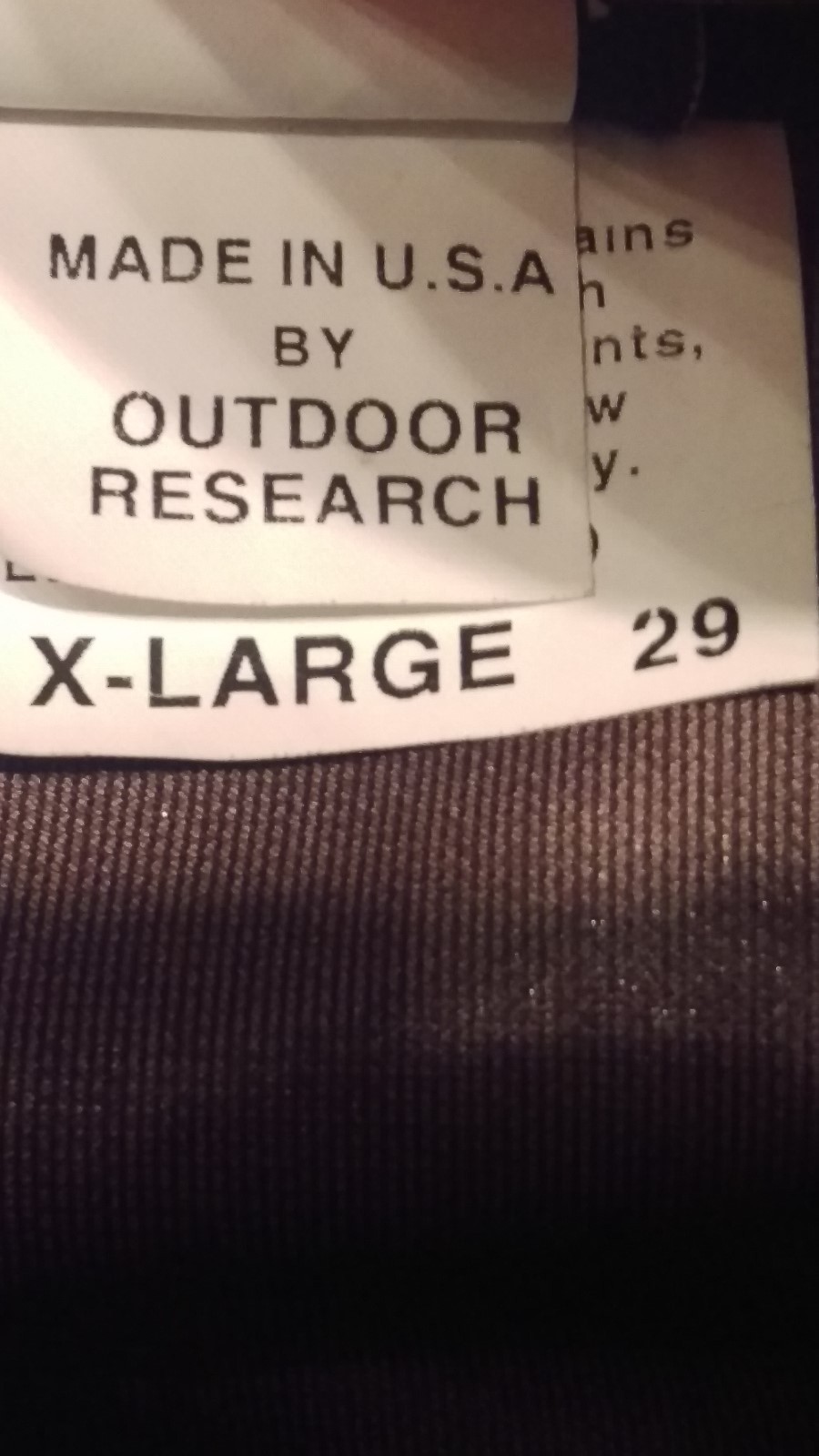 Outdoor Research Military Issue Black Gloves Size X-Large Removeable Lining