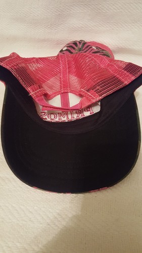 Primos Hunting Hat Youth Pink Green Camo Mesh Velcro Back Ce2