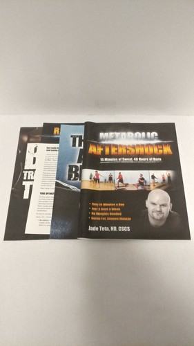 METABOLIC AFTERSHOCK Dr. Jade Teta (4 DVD Box Set w/ Program Guide)