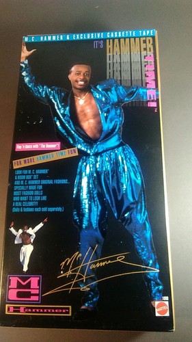 M C HAMMER DOLL & CASSETTE TAPE  1991 MATTEL