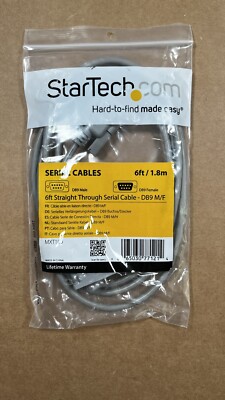 StarTech Straight Through Serial Cable - DB9 M/F - 6 Feet (MXT100)