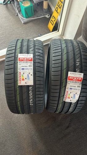 2X NEW KUMHO PS71 ECSTA 275/35 ZR19 XL 100Y UHP TYRES 275 35