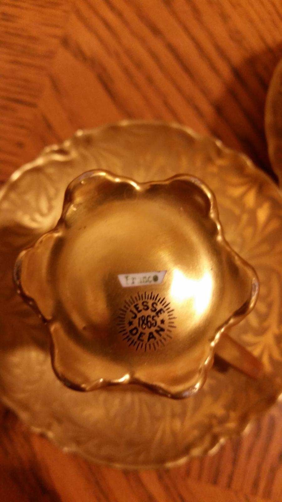 Jesse Dean - 1865 - Gold Decorated French Porcelain Tea Coffee Chocolate Set