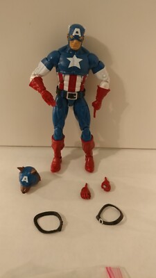 Marvel Legends Captain America Wolf Onslaught Red Skull BAF Wave Loose