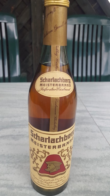  RaritÃT, 1980er Scharlachberg  Meisterbrand, 38%, 0.7l, 