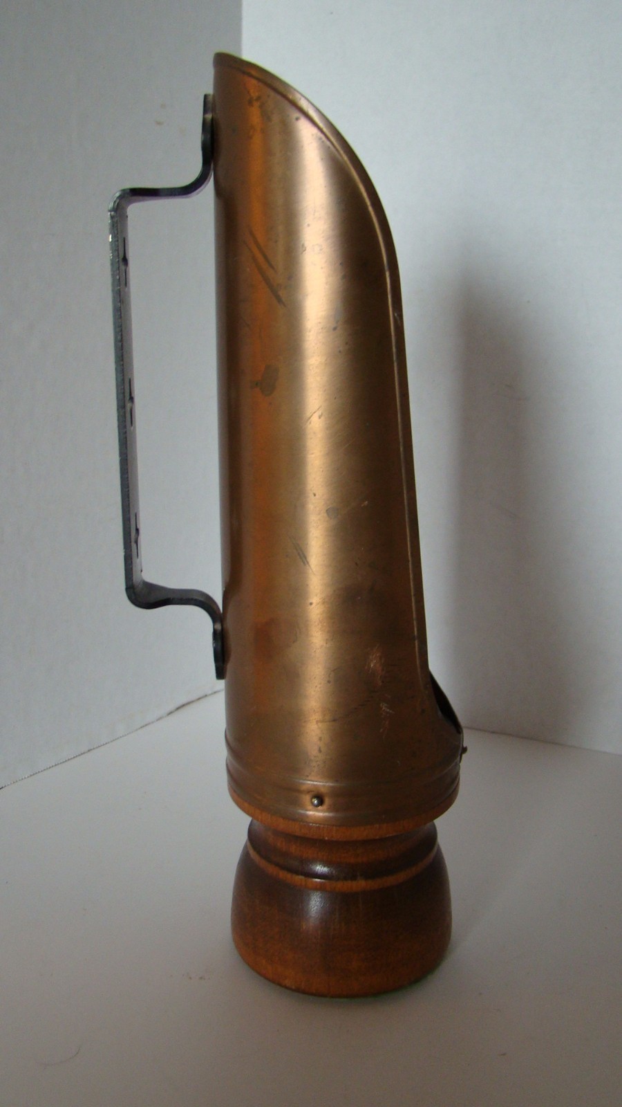 Wood And Copper Candle Holder