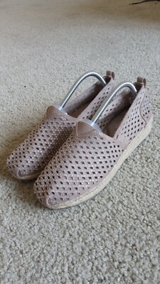 BOBS for Skechers Women's Size 10 Tan Memory Foam Slip On Shoes Espadrille 