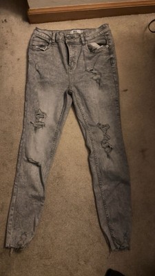 Grey ripped/distressed jeans- women s size 7