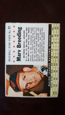 1961 post cereal baseball cards #51 to #100 handcut perforated complete your set