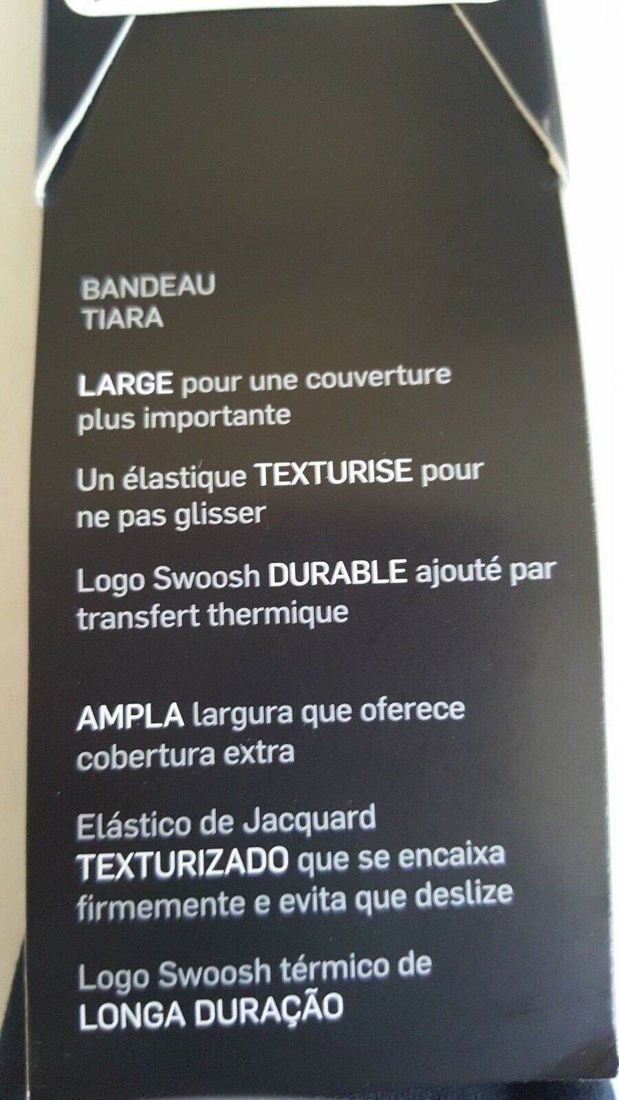 Nike Logo Twist Headband Size One Size Black