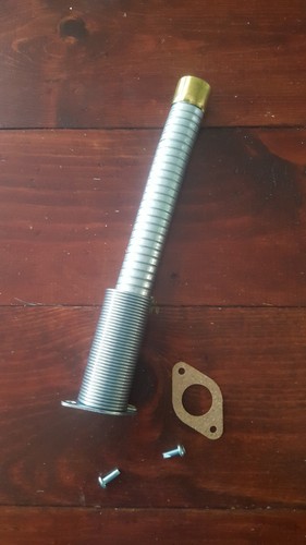 JUSTRITE Flexible Hose,Stainless Steel,Silver,1