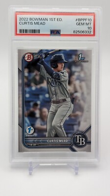 2022 Bowman 1st Edition Curtis Mead - PSA 10  