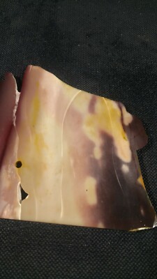 Mookaite Jasper, Australia, 5.5 oz, purple/yellow pastels, dream-like images
