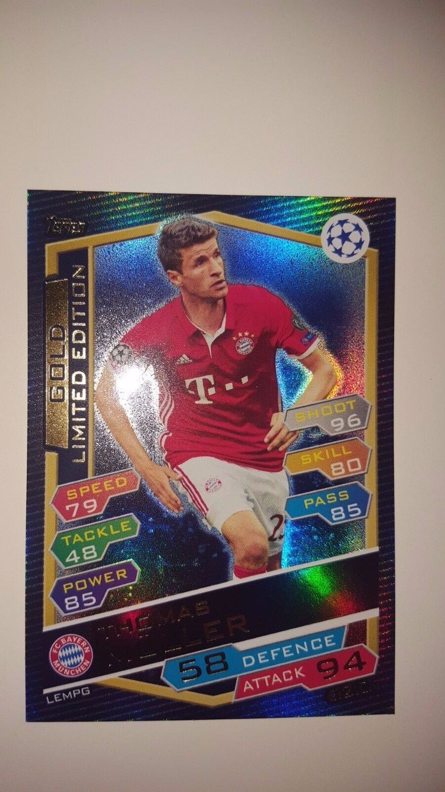 Match Attax Champions League 16 17 limited exclusive Nordic edition Pro 11 Hero
