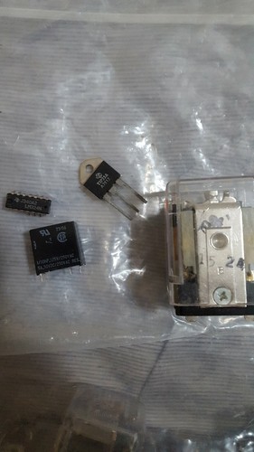 Electronic Component Parts Grab Bag Resistors bag 2 bags relays misc