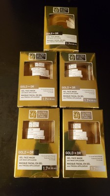 GOLD Global Beauty Care FACE MASK Lot With Applicator 1.7oz Ea Wash Off Set Of 5