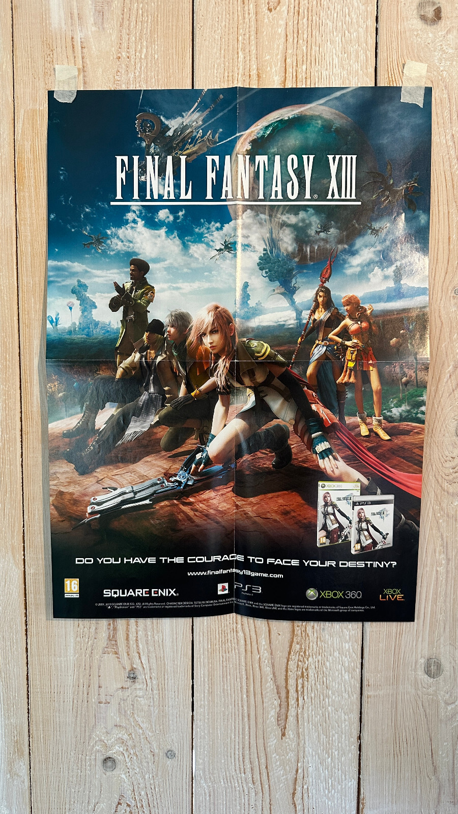 Final Fantasy XIII 13 Double Sided Poster / 59.5 CM x 42 CM