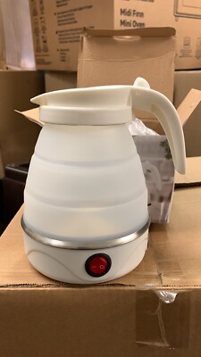 Wasserkocher Faltbar Reise Urlaub Kleine Küche Platz Sparen 0,6L Electric Kettle