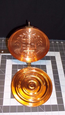 Home Sweet Home Copper & Brass Decorative Bunt Pan 