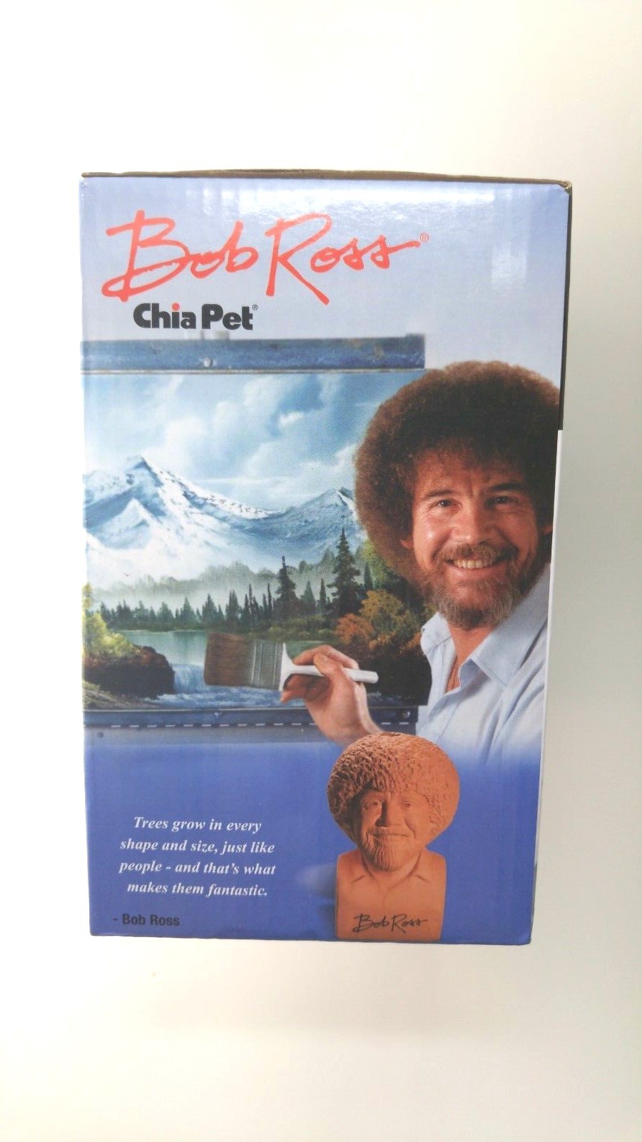 NEW Bob Ross Chia Pet The Joy of Painting, Handmade Planter