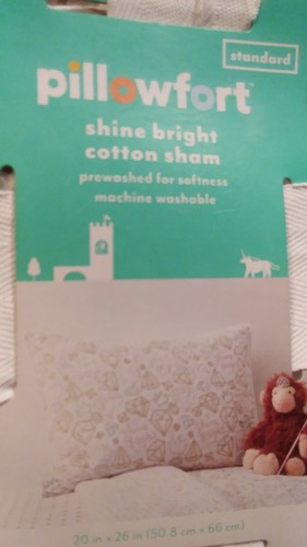 Twin Sized Pillowfort Shine Bright Cotton Quilt & Pillow Sham Diamonds Gems lot