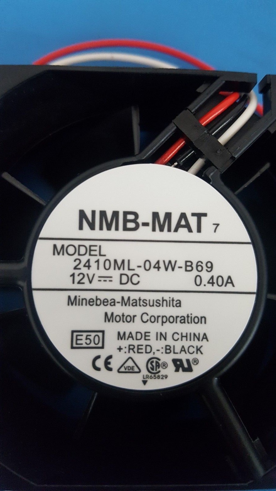 FAN NMB  2410ML-04W-B69-E50 , 60x60x25 mm , 12VDC, 0.4A, Brushless