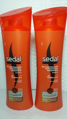 2  SEDAL STRUCTURAL RECONSTRUCTOR SHAMPOO (2 BOTTLES OF 12 FL EACH) NEW UNISEX