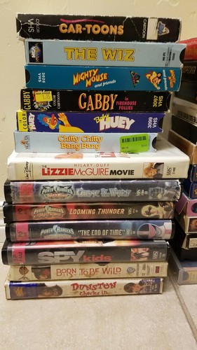Kids Movies And Cartoons On VHS Lot Of 40